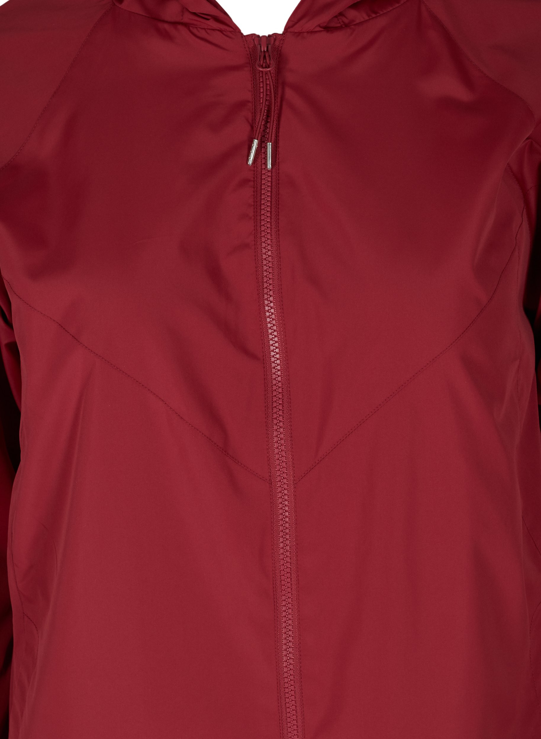 Kort jakke med lynlås og hætte, Rio Red, Packshot image number 2