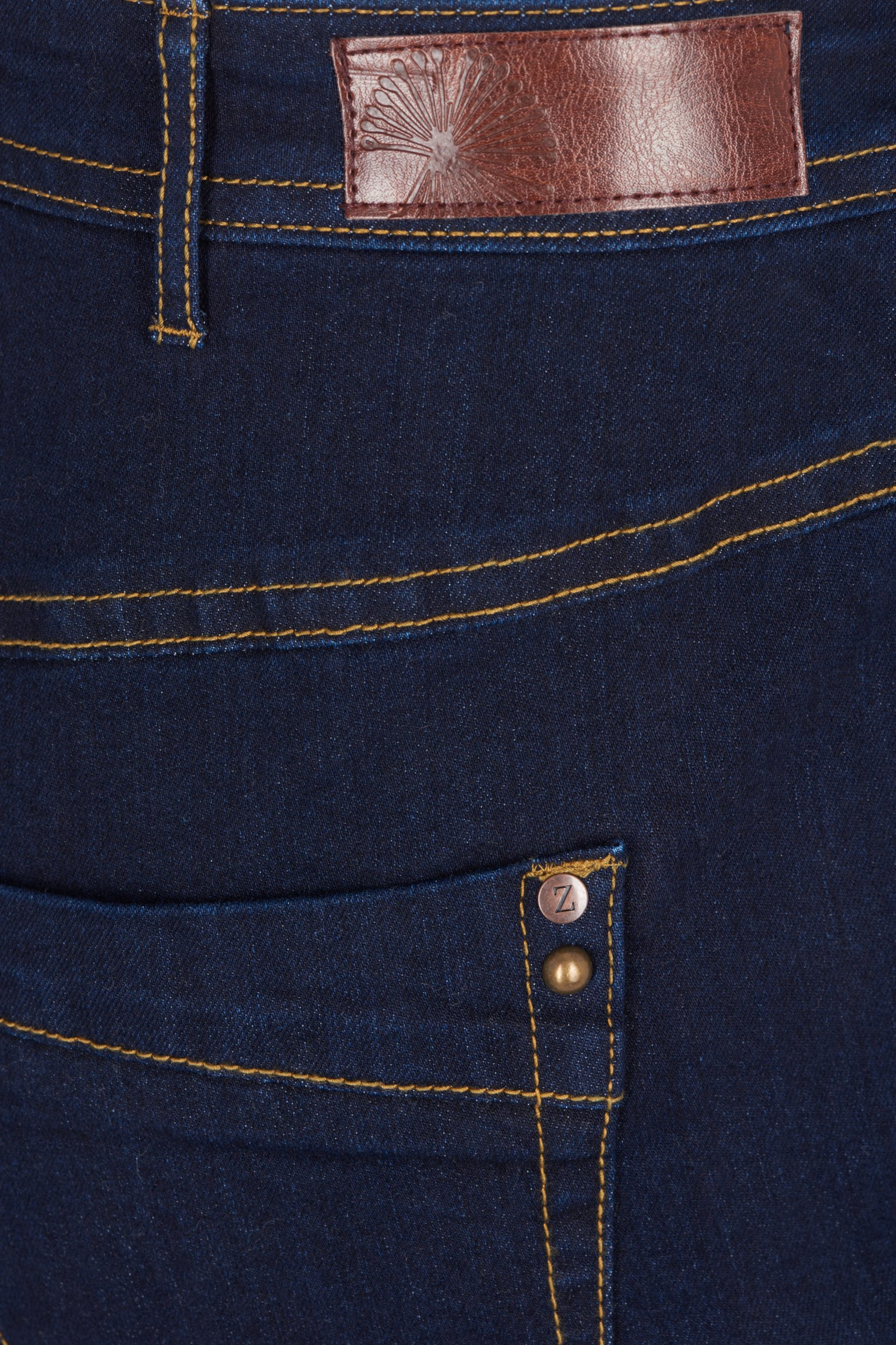 Slim fit Vilma jeans med høj talje, Dk blue rinse, Packshot image number 3